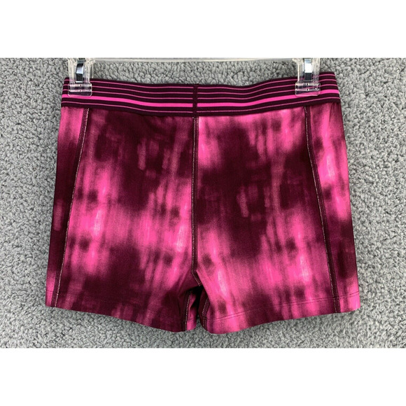 Under Armour UA Womens Sonic Compression Shorts Size Small Pink Tie Dye Stretch - Picture 3 of 9